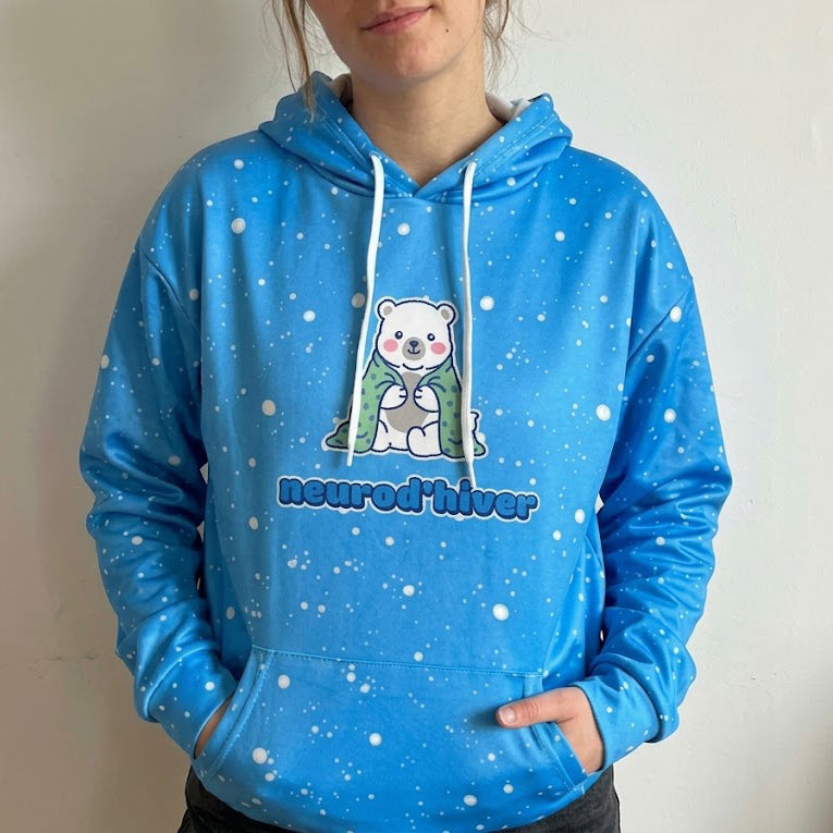 Hoodie à capuche Neurod'hiver MEDIUM SEULEMENT