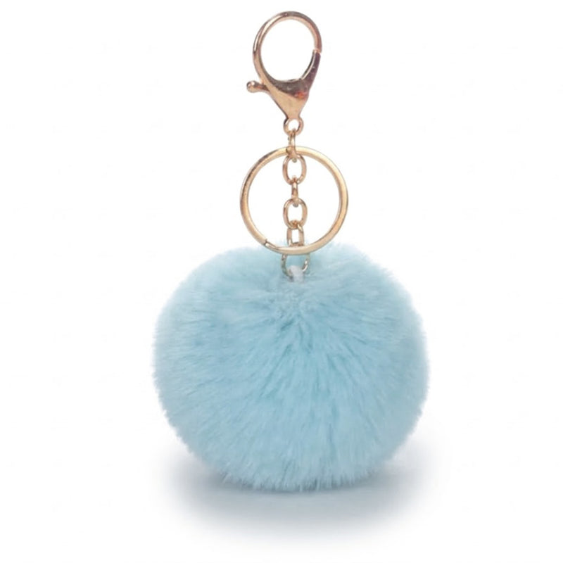 Gros pompon porte-clé