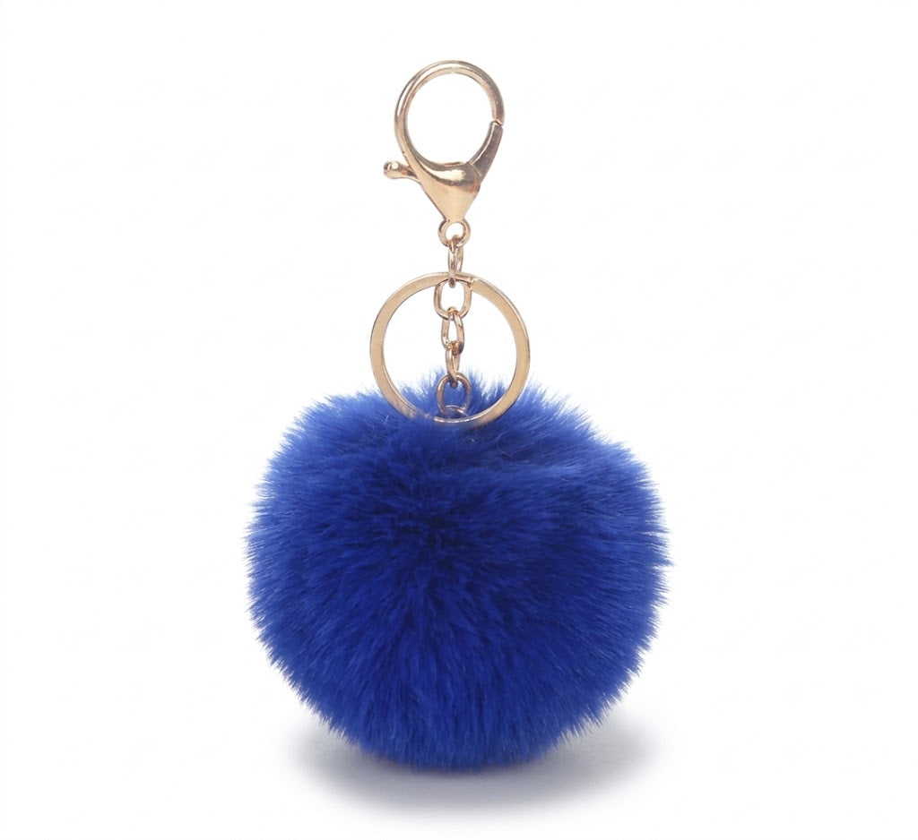 Gros pompon porte-clé