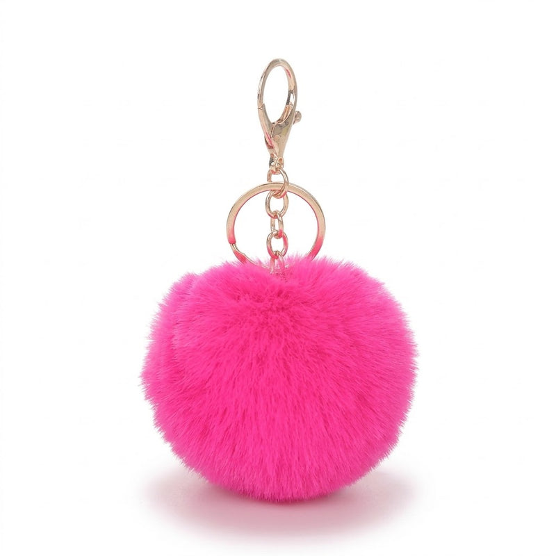 Gros pompon porte-clé